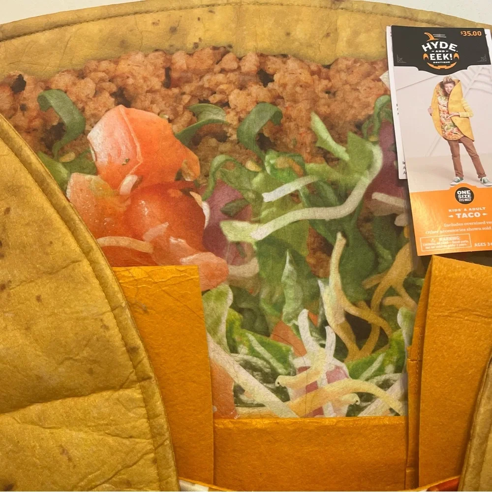 Hyde and Eek Kids & Adults Taco Halloween Costume OS NWT - Picture 6 of 12